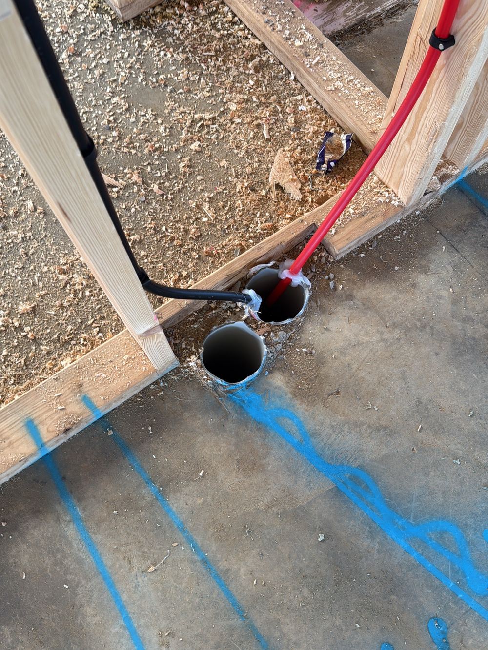Load bearing bottom plate notched past two thirds of its depth, found during a lock-up inspection in Clyde North