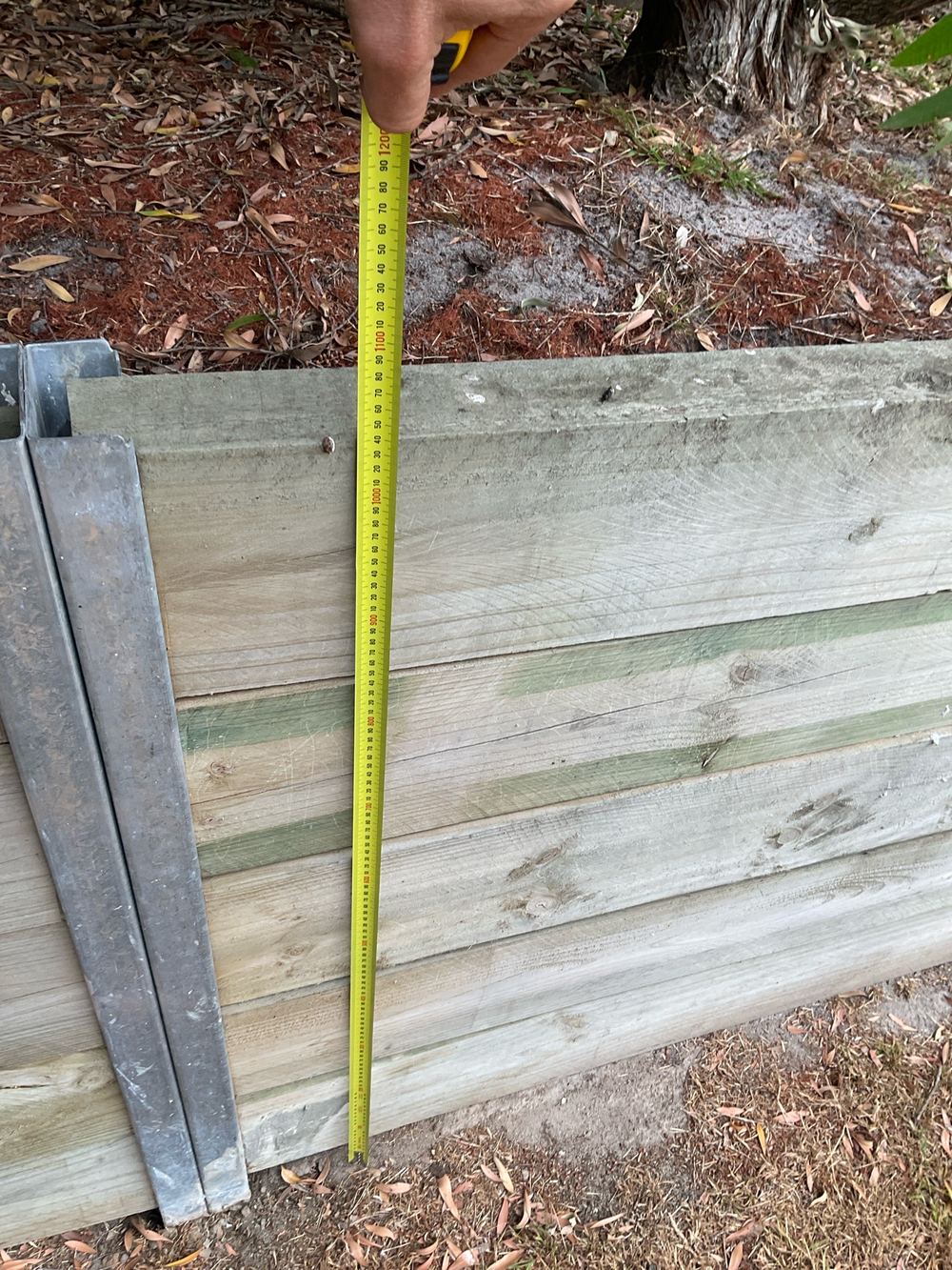 Retaining wall leaning out of plumb and needing urgent rectification, found during a pre-purchase inspection in Narre Warren South