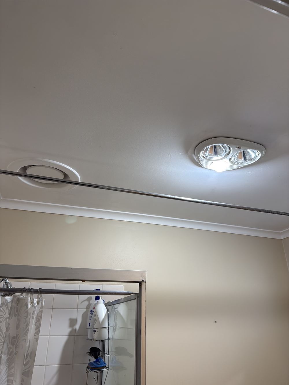 Bathroom exhaust fan ending in the roof space rather than venting outside, found during a pre-purchase inspection in Dandenong North